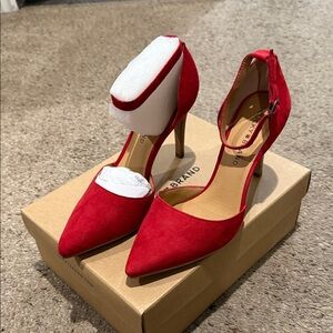 Lucky Brand Vibrant Red Heels